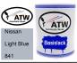 Preview: Nissan, Light Blue, 841: 1L Lackdose, von ATW Autoteile West.